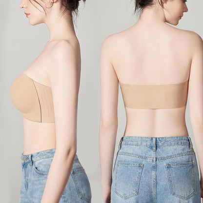 Seamless Non-Slip Push-Up Shaping Strapless Bra