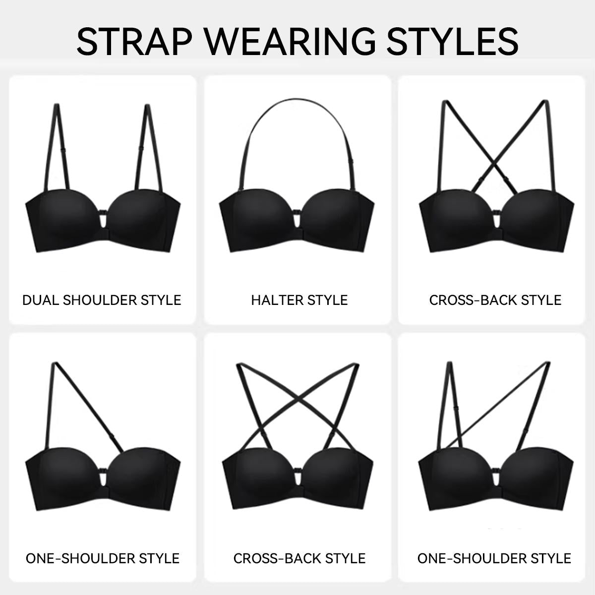 Seamless Non-Slip Push-Up Shaping Strapless Bra