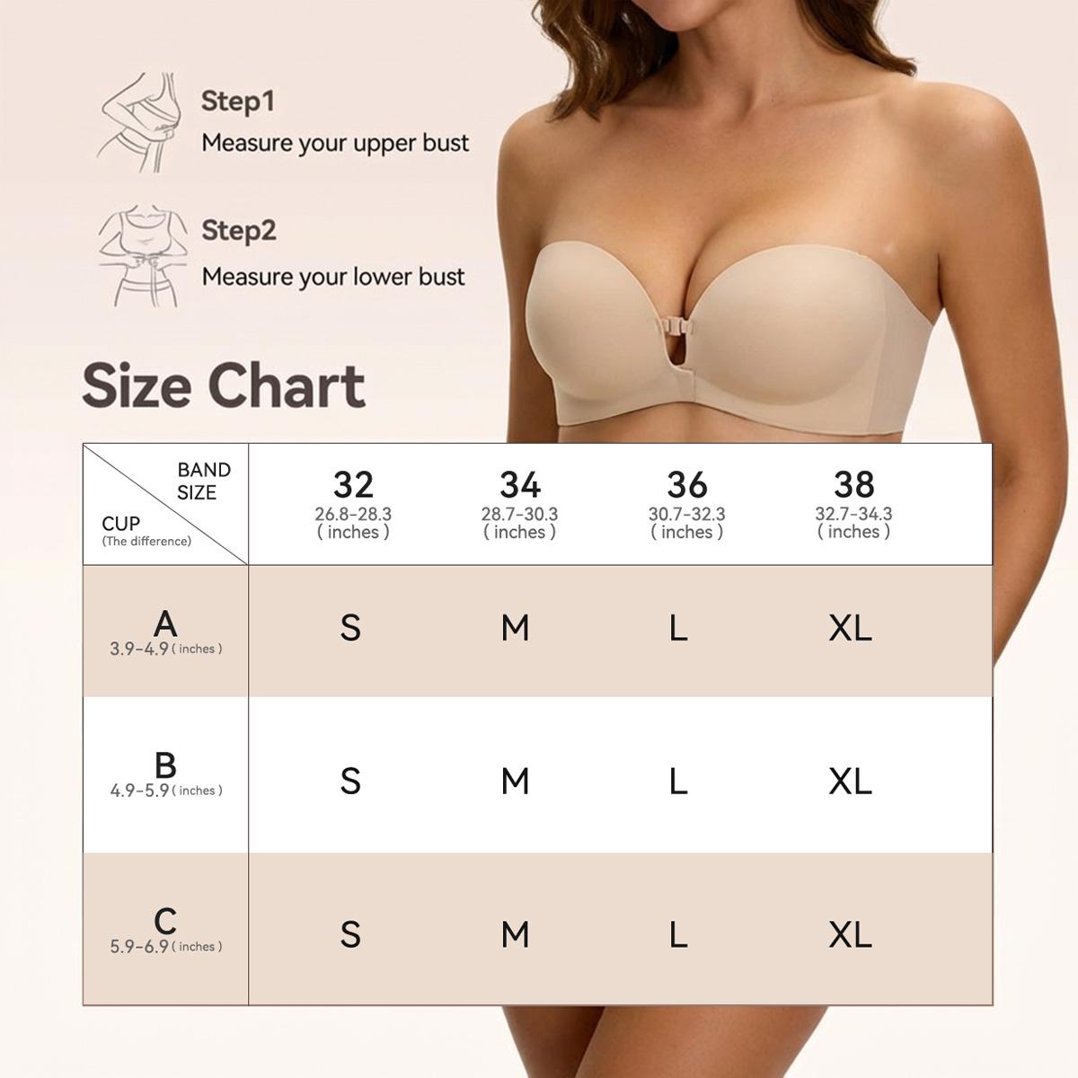 Seamless Non-Slip Push-Up Shaping Strapless Bra