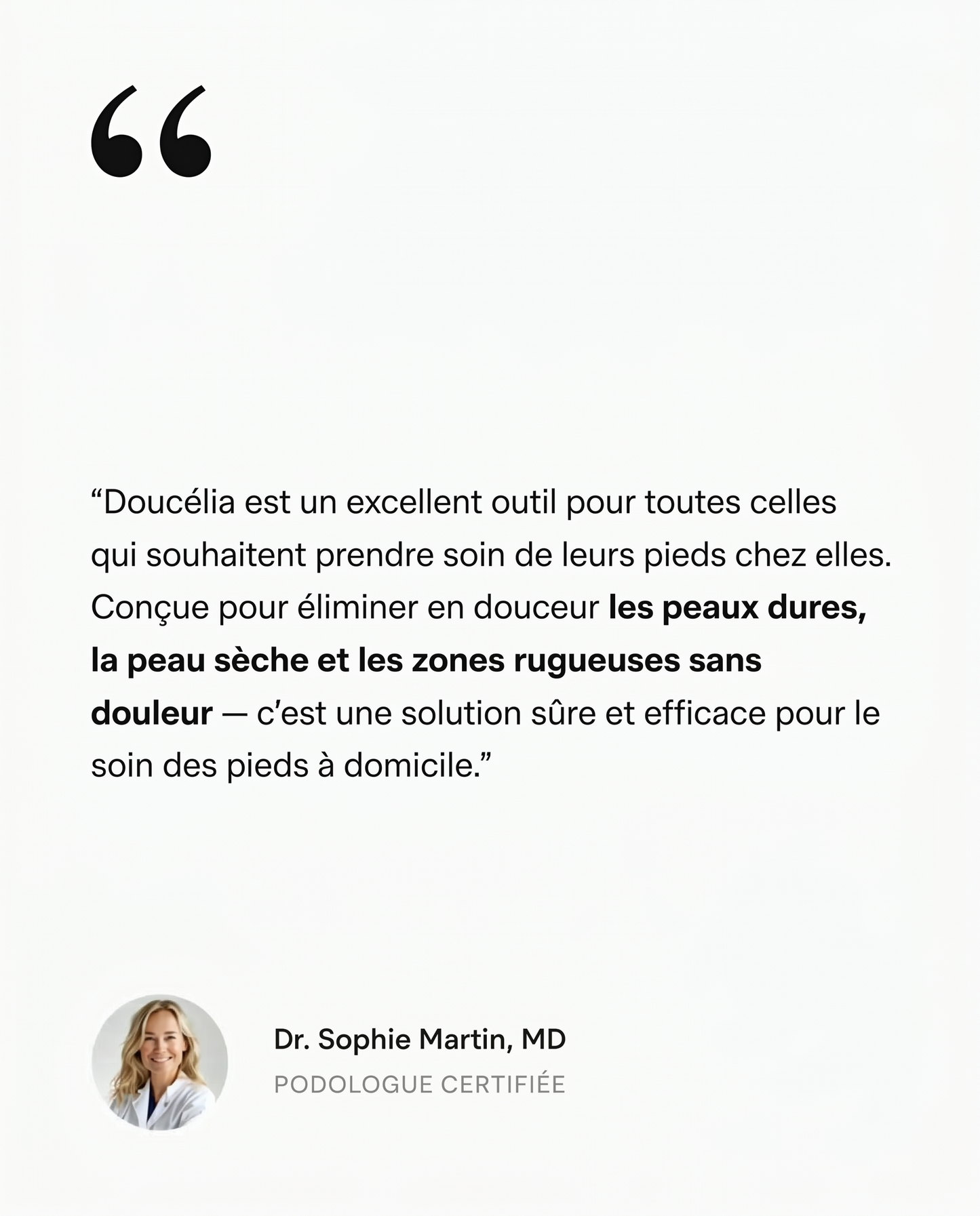 Doucélia - L’appareil anti-callosités n°1